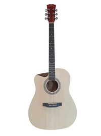 Spear & Shield SPS338LF: Left-Handed 41-Inch Acoustic Guitar for Beginners, Students, and Intermediate Players - Full-S