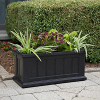 Charlton Home Selevae Resin Planter Box with Water Reservoir