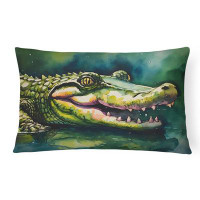 East Urban Home Alligator Throw Pillow