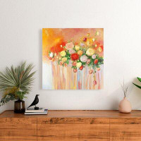 Ebern Designs 'Bouquet of Flowers' Oil Painting Print on Wrapped Canvas