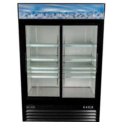 SABA Two Glass Sliding Door 45 cu. ft. Merchandising Refrigerator in Refrigerators