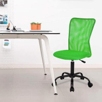 Inbox Zero Home Office Chair Mid Back Mesh Desk Chair Armless Computer Chair Ergonomic Task Rolling Swivel Chair Back Su
