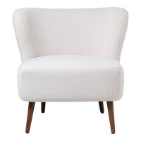 AllModern Golino Accent Chair - Upholstery Polyester Fabric in Cream