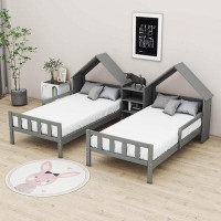 Gracie Oaks Wyleigh Double Twin Size Platform Bed
