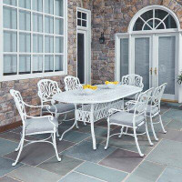One Allium Way Yates 7 Piece Dining Set with Cushions — Outdoor Tables & Table Components: From $99