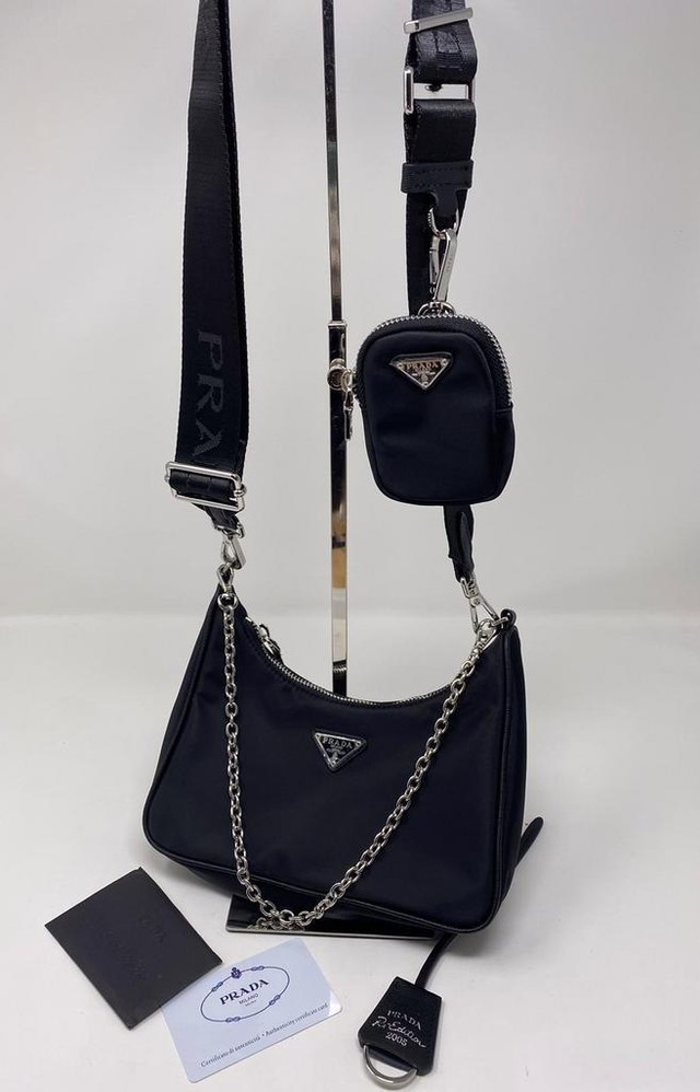 Prada Re-Edition 2005 Re-Nylon bag Multipochette fabric 3 in 1 women bag shoulder purse evening tote crossbody bag in Women's - Bags & Wallets