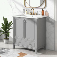 Wildon Home® Bathroom Vanity with Sink Combo, Doors and Drawer