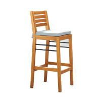 Wildon Home® TDC 29" Brown And Black Steel Bar Chair