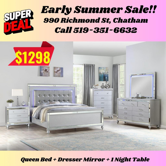 Early Summer Sale on Bedroom Sets! Shop Now!! in Beds & Mattresses in Leamington - Image 3
