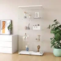 Latitude Run® Two-Door Glass Display Cabinet