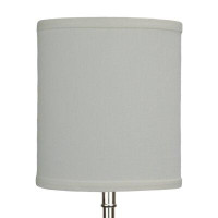 Fenchel Shades 8" H X 7" W Drum Lamp Shade -  (Spider Attachment) In Linen Cream
