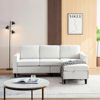 Bluesofa 3 Seat Sectional Sofas for Living Room