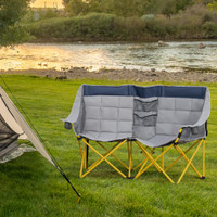 Camping Chair 62.2" L x 30.7" W x 39.4" H Navy Blue