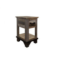 Loon Peak Doyers Solid Wood End Table with Storage