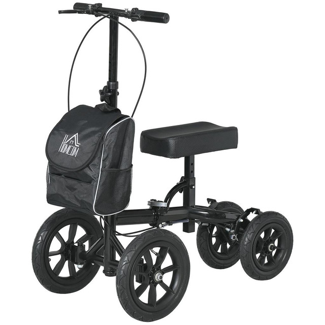Knee Scooter 19.7" W x 35.4" D x 40.9" H Black in Health & Special Needs - Image 2