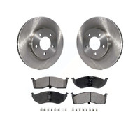 Front Disc Rotors and Semi-Metallic Brake Pads Kit by Transit Auto K8F-100192