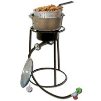 King Kooker Outdoor Cooker Package with Cast Iron Pot