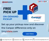 Free On-Demand Pick UP with Canpar Express on ShipVista for all you eCommerce Shipments