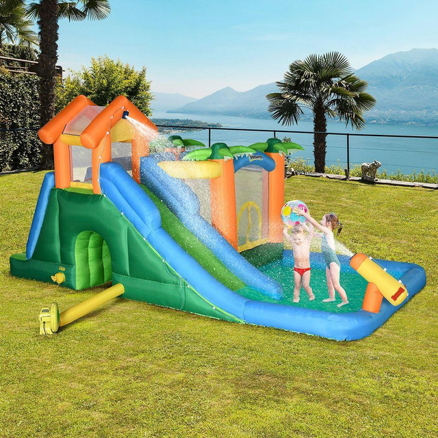 LARGE BOUNCE HOUSE INFLATABLE WATER SLIDE, SUMMER THEME JUMPING CASTLE in Toys & Games - Image 3