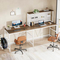 17 Stories 59 Inch Reversible L Shaped Desk With Hutch