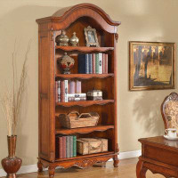 zhulinjiaju Retro Simple Solid Wood Bookcase