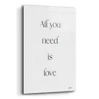 Trinx Trinx 'All You Need Is Love' By Imperfect Dust, Acrylic Glass Wall Art, 24"X36"