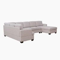 Latitude Run® Modern Large Upholstered  U-Shape Sectional Sofa, Extra Wide Chaise Lounge Couch