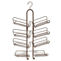 mDesign mDesign Hanging Metal Shower Caddy - Bottle Organizer Shelf for Shower - Bronze