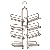 mDesign mDesign Hanging Metal Shower Caddy - Bottle Organizer Shelf for Shower - Bronze
