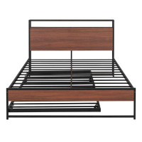 17 Stories Platform Bed Frame With Trundle