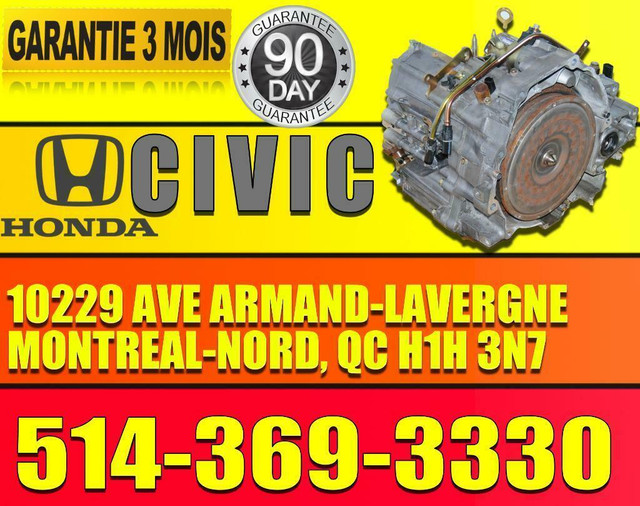 Transmission automatique  Honda Civic 2001 2002 2003 2004 2005 in Engine & Engine Parts in City of Montréal