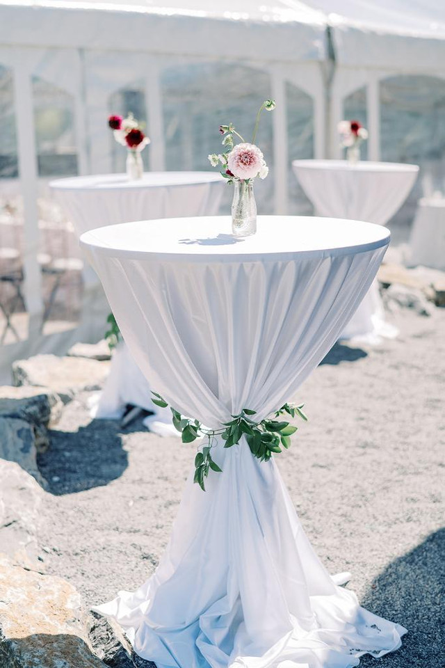 CRUISER TABLE WITH A LINEN RENTAL. CRUISER TABLE RENTAL. [RENT OR BUY] 6474791183, GTA AND MORE. PARTY RENTALS. TENT in Dining Tables & Sets in Toronto (GTA) - Image 3