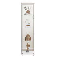 HOVEYY Glass Cabinet-B Glass Display Cabinet 4 Shelves With Door, Floor Standing Curio Bookshelf For Living Room Bedroom
