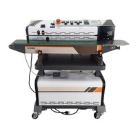 LF1080A Continuous Auto Sealing Machine with Ink Coding Sealer Horizontal & Vacuum Packing Machine 110V 181016