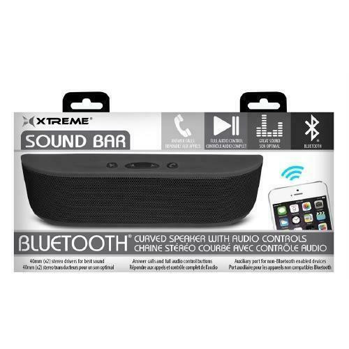 XTREME Bluetooth Curved Speaker with Audio Controls - Grey/Black in Speakers - Image 3