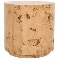 Meridian Furniture USA Solid Wood Drum End Table