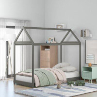 RBParadise Twin Size Wooden House Bed