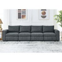 Hokku Designs [video]upholstered Modular Sofa, Sectional Sofa For Living Room Apartment(4-seater)
