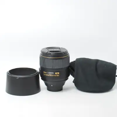 Nikon AF-S NIKKOR 105mm f 1.4E ED in good condition. Comes with the hood, caps and soft case. Price:...