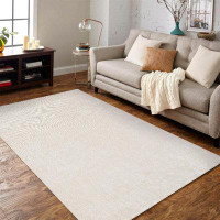 17 Stories Valju Brown No Pattern And Not SolidColor Chenille Machine Woven Area Rug