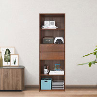 LORENZO Simple Shelf Display Cabinet Storage Bookcase