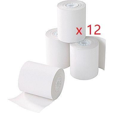 Thermal Paper Roll, 2 1/4 Inch x 75' Quality rolls for use on cash registers or debit machines,PACK OF 12 ROLLS dans Imprimantes, Scanneurs  à Région d’Oshawa/Durham