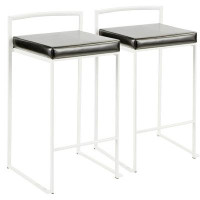 Ivy Bronx Stackable Counter Stool, Kitchen Chair, Set of 2