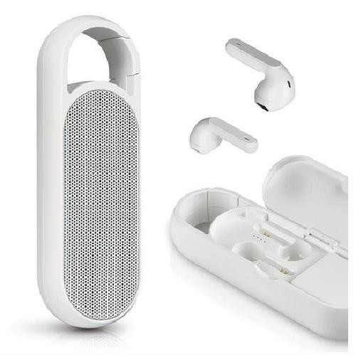 Acoustic Research All-in-1 Duo Wireless Speaker / TWS Earbuds & Charging Case - White in General Electronics - Image 2