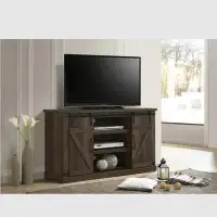 Gracie Oaks 54" Wide TV Stand With Sliding Doors