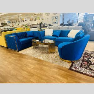 Blue Modern Sofa Set Sale !!! in Couches & Futons in Ontario
