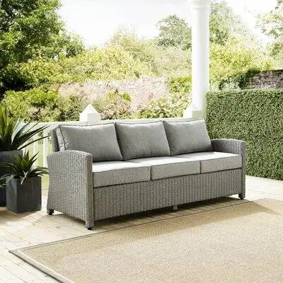 Turn the veranda into an outdoor getaway simply by adding this sofa. Striking a streamlined silhouet...