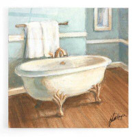 Trinx Trinx 'Porcelain Bath IV' By Ethan Harper, Acrylic Glass Wall Art, 12"X12"