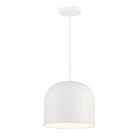 Ebern Designs Ebern Designs Vantage Pendant - White, Industrial Kitchen Island Lighting