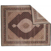 Isabelline One-of-a-Kind Nasheem Hand-Knotted Brown 8'2" x 9'11" Area Rug